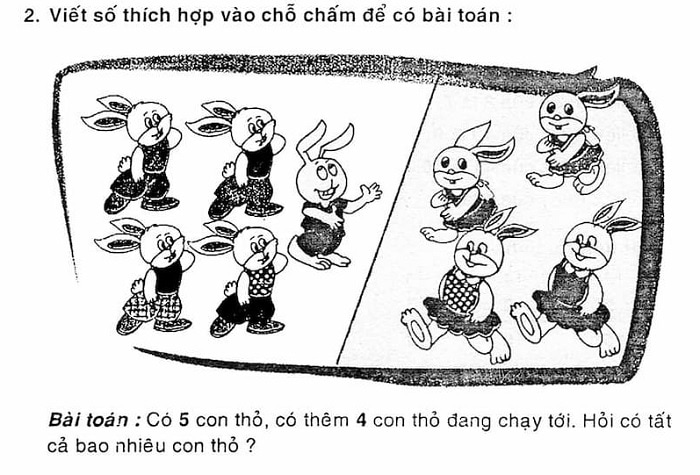 Thêm ví dụ về dạng toán có lời văn của bậc tiểu học