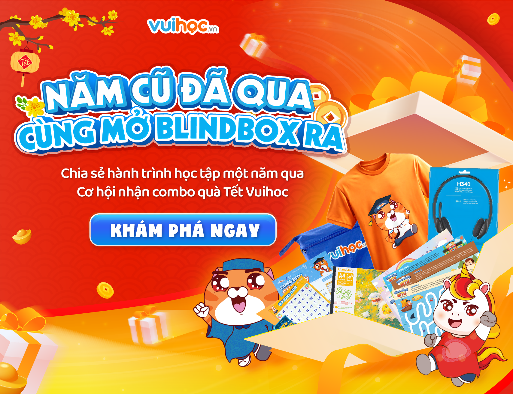 VUIHOC LOOKBACK 2025 - Điểm lại hành trình học tập năm 2025 của con cùng VUIHOC