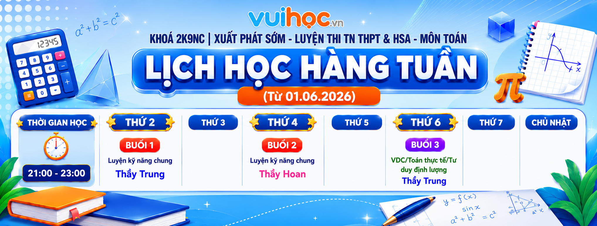 Banner của [Duo 12 2026] Luyện thi Toán TN THPT & ĐGNL HN